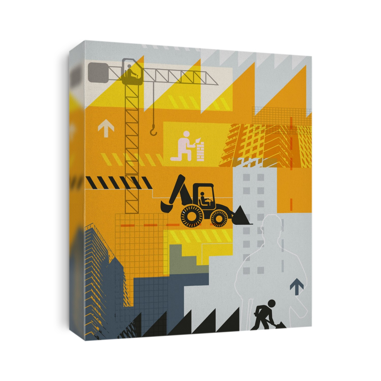 Illustration of construction industry.