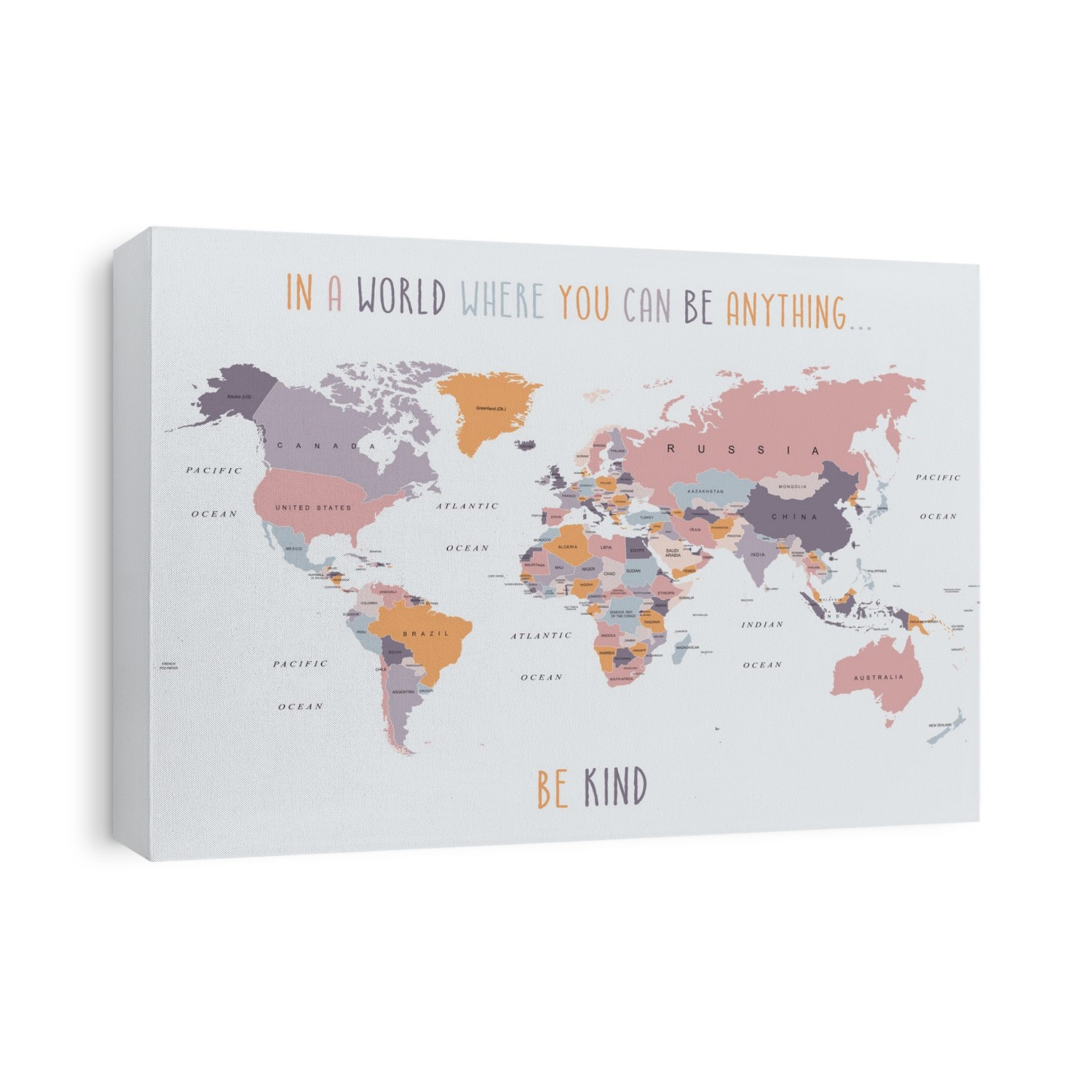 Be Kind World Map 4