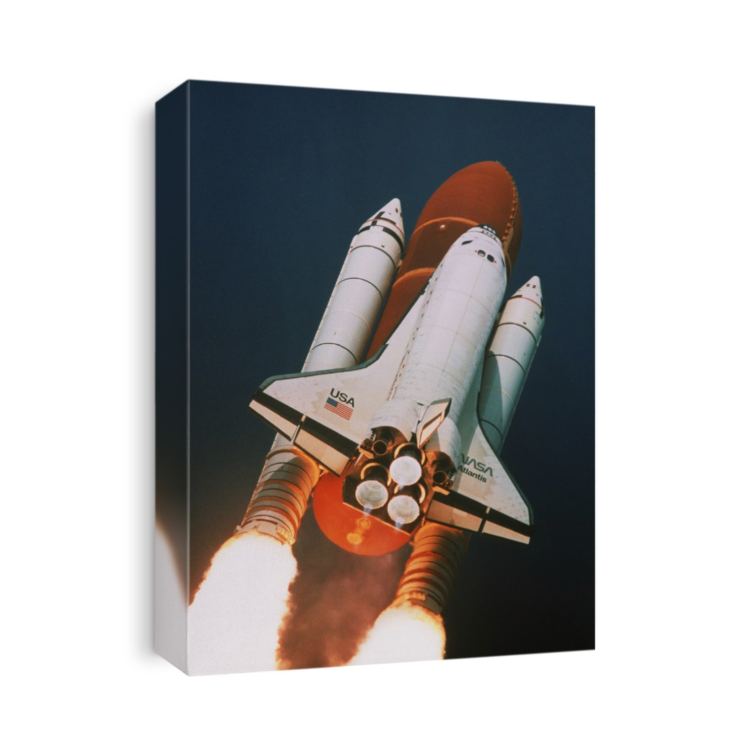 STS-45 launch: Space Shuttle Atlantis thunders into the air at the start of Mission STS-45 on 24 March 1992. STS-45 carried the ATLAS-1 payload in its cargo bay, intended to conduct 13 experiments in atmospheric chemistry, astrophysics and UV astronomy. Atlantis returned safely to Earth on 2 April 1992.