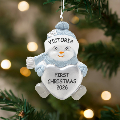 The Original Snow Buddies™ Newborn Personalized Ornament