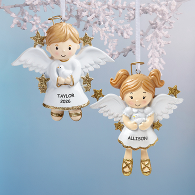Cherished Angel Personalized Ornament