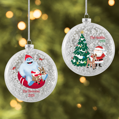 Rudolph® & Friends Glitter Glass Ornament