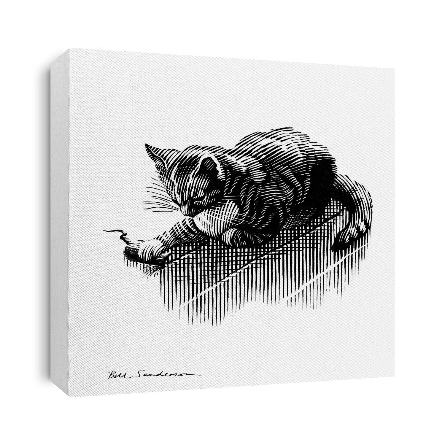 Cat and mouse, artwork.