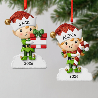 Enchanting Elf Personalized Ornament