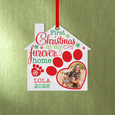 First Christmas Pet Personalized Photo House Ornament