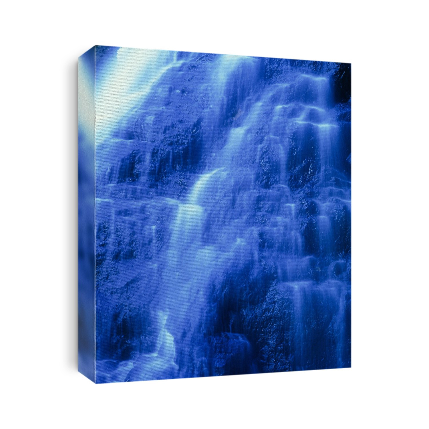 Cascade waterfall. Water cascading down rocks.