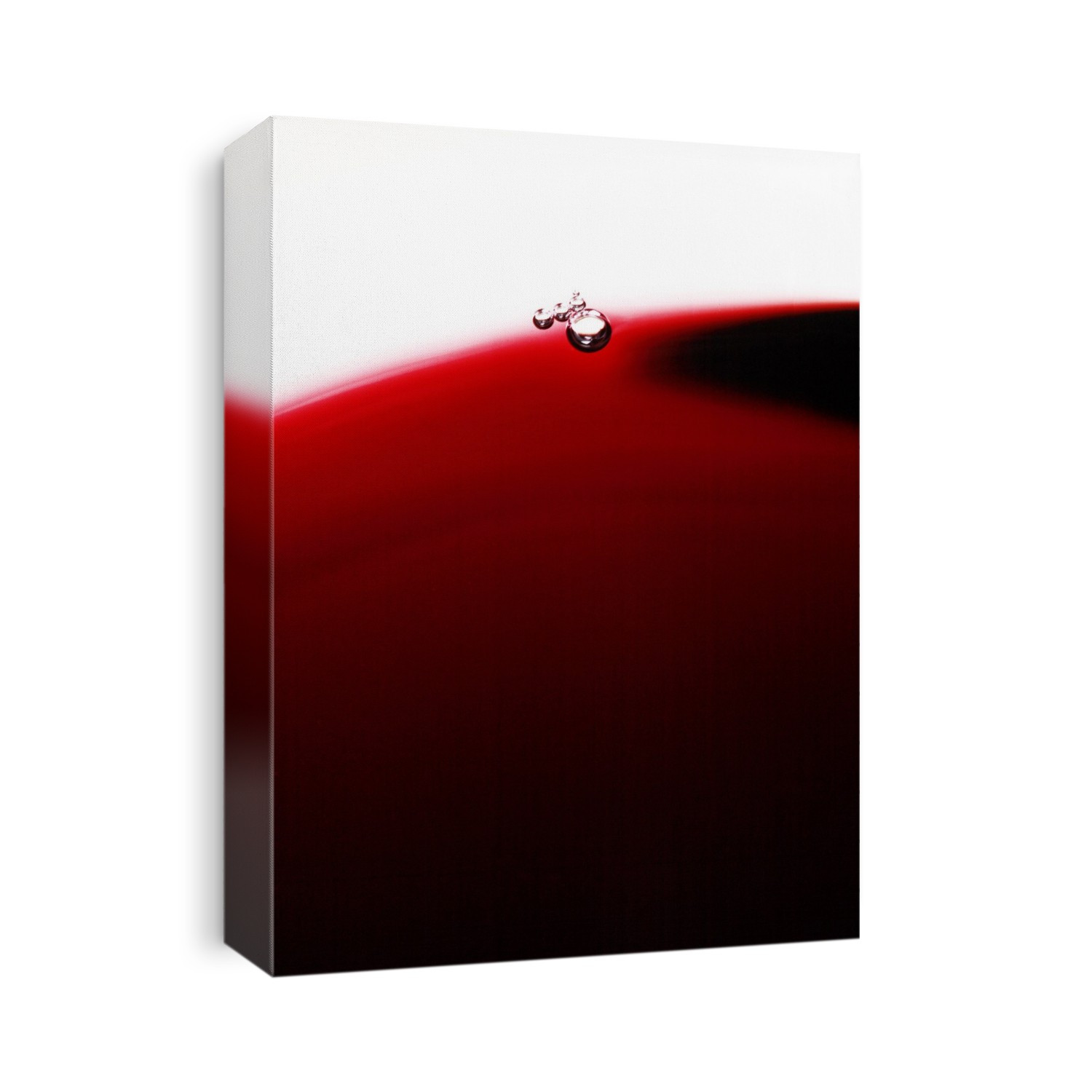 Red wine. Close-up of air bubbles at the interface between red wine and a wine glass. Oxygenation can help release the flavours and aromas of a wine.