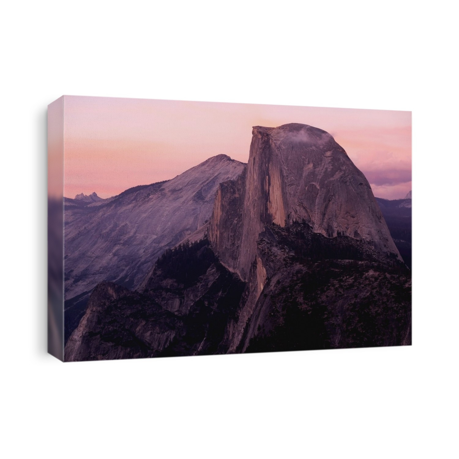 Sunset On Half Dome As Seen From Glacier Point, Yosemite National Park; California, United States Of America