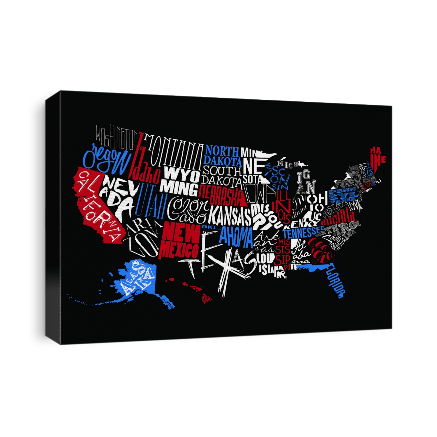 USA typography