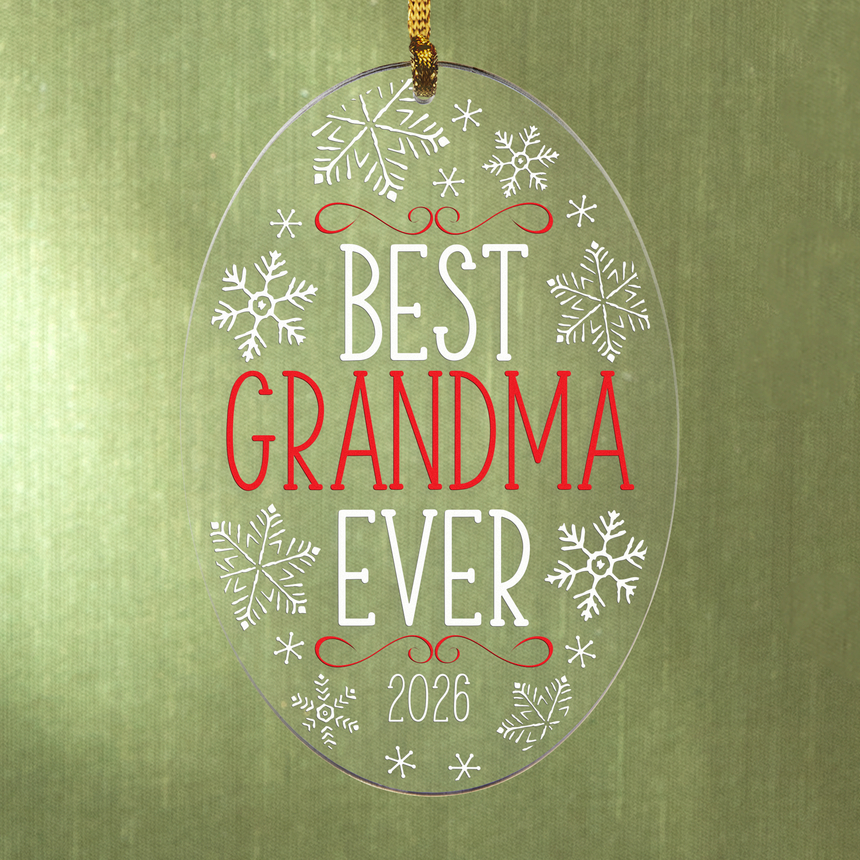 Best Ever Oval Ornament