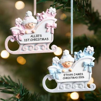 Baby Sleigh Ornament