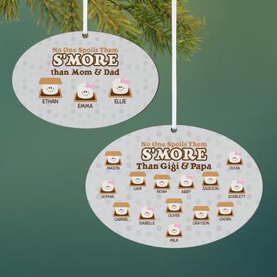 No One Spoils Them S'more Oval Ornament