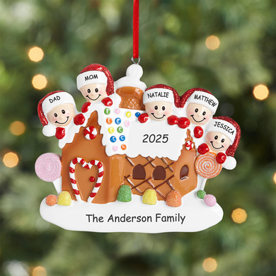Gingerbread House Family Ornament