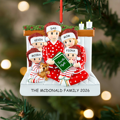 Story Time Family Ornament