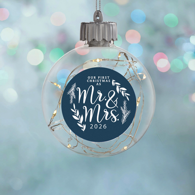 Our First Christmas As Fairy Lights Ornament