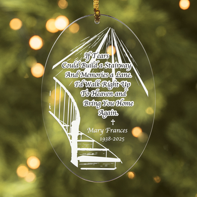 Memorial Suncatcher Oval Ornament