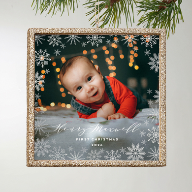 TwinkleBright® LED First Christmas Photo Ornament