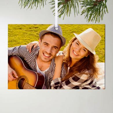 Photo Couple Rectangle Ornament
