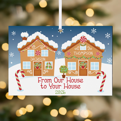 Holiday Greetings Rectangle Ornament