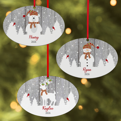 It's a White Christmas Oval Ornament