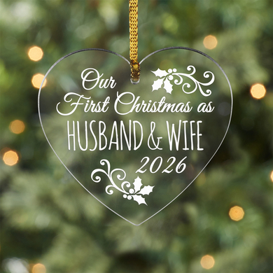 First Christmas As Heart Ornament