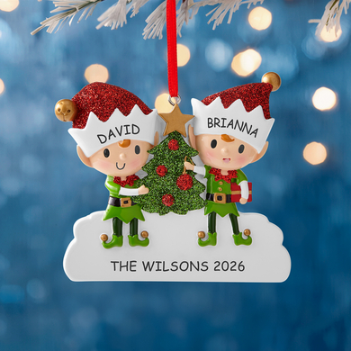 Magical Elf Couple Ornament