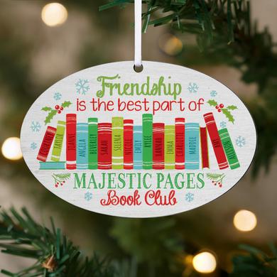 Book Club Oval Ornament