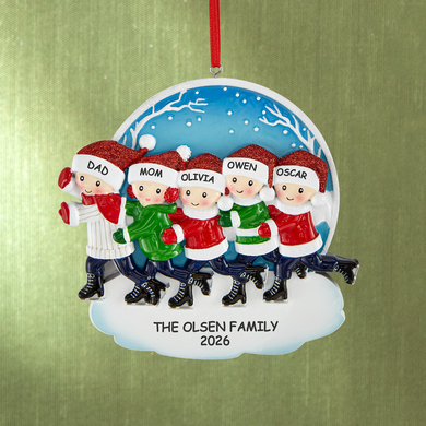 Ice Skating Family Ornament