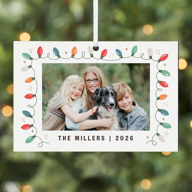 Festive Lights Photo  Rectangle Ornament