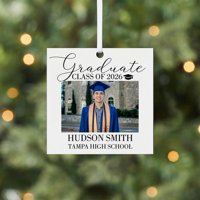 Graduate Photo Square Ornament