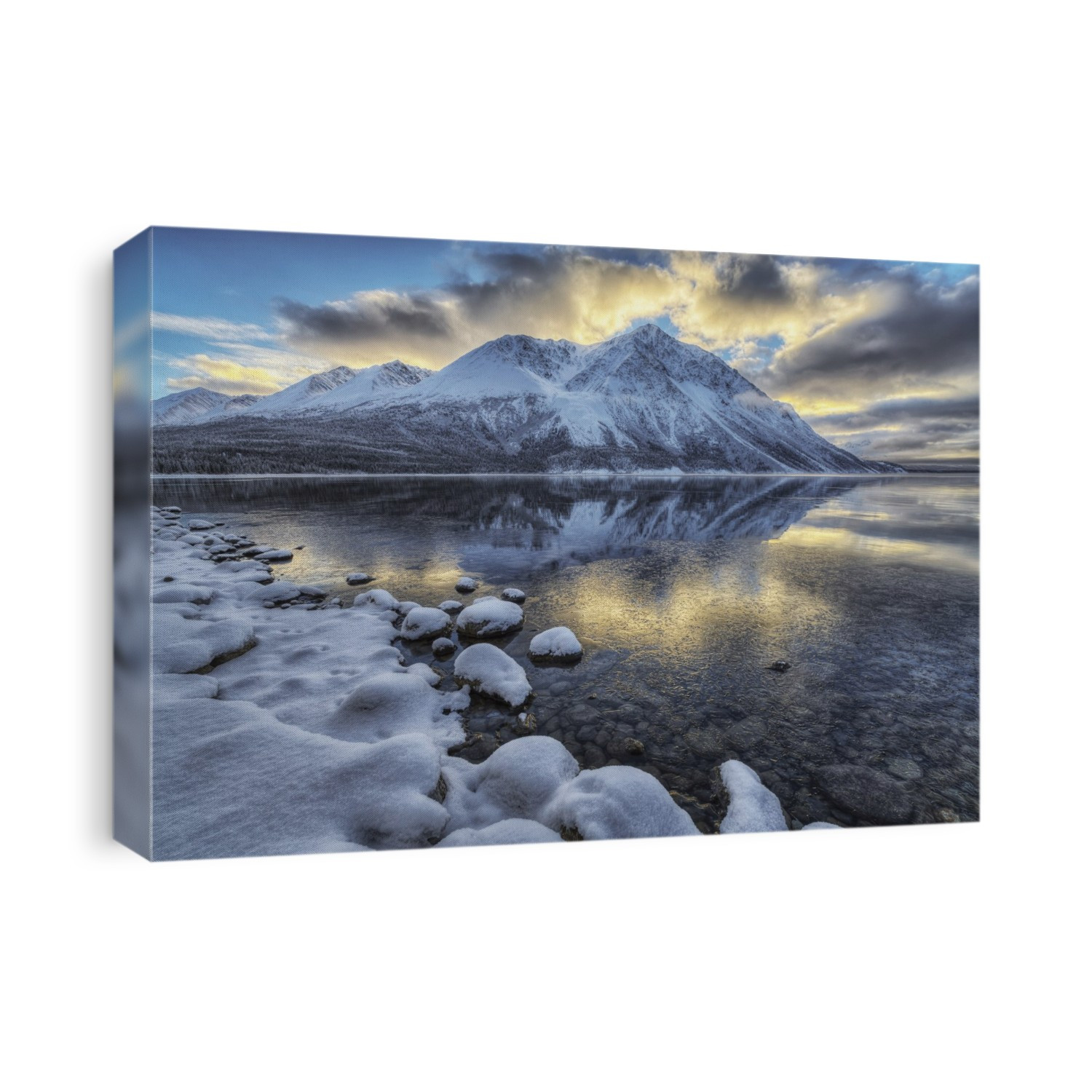 King's Throne And Kathleen Lake At Sunset In The Yukon's Kluane National Park; Yukon, Canada