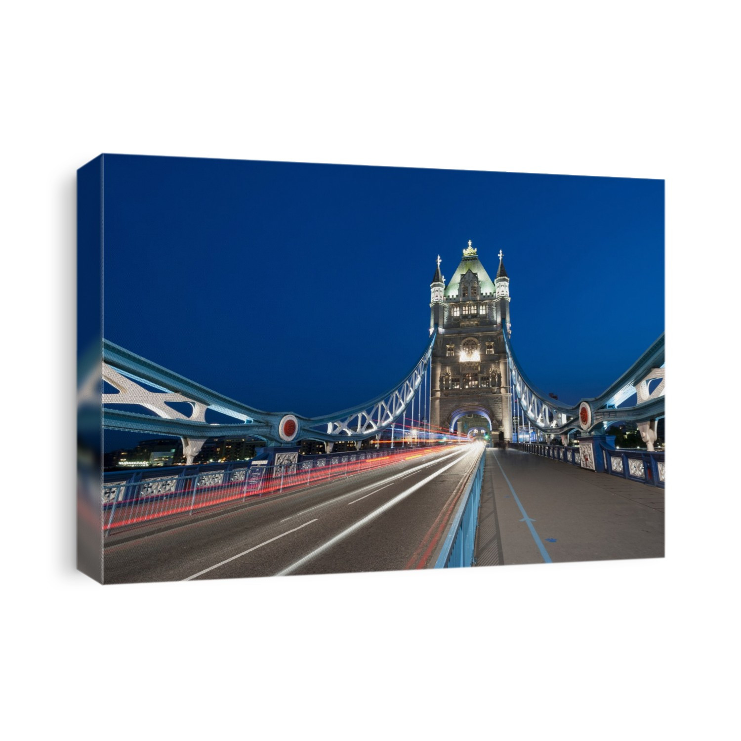 Light trails on Tower Bridge.