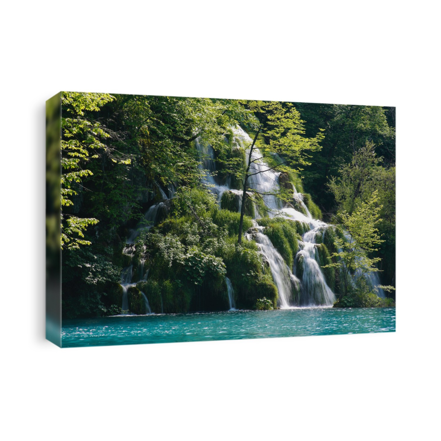 Beautiful waterfall in Plitvice. Croatia national park