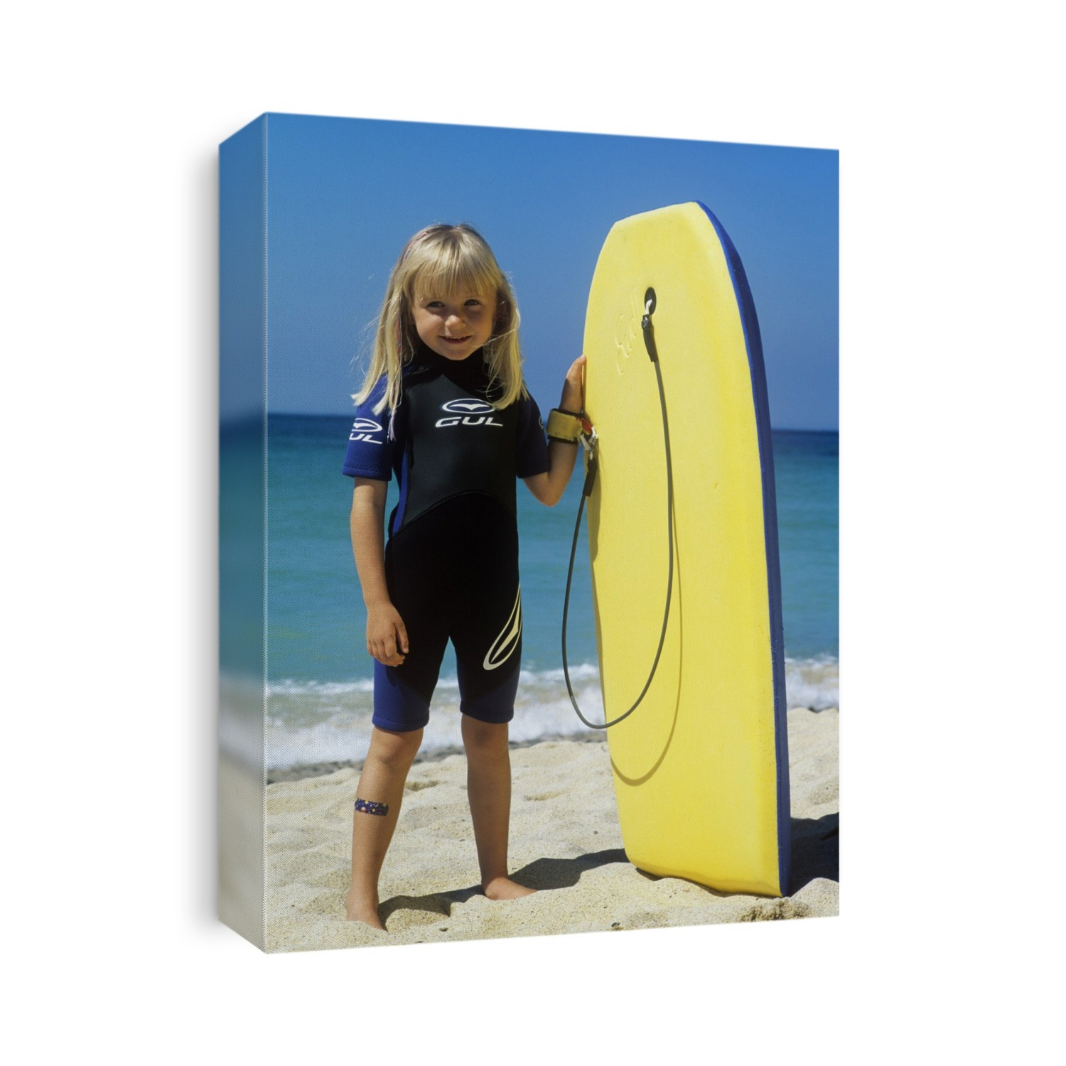 MODEL RELEASED. Girl with a surfboard.