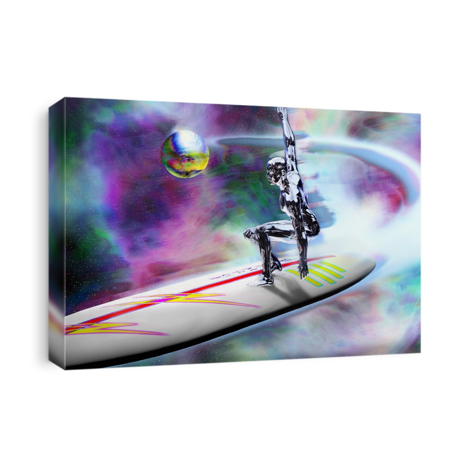 Surfing the Internet. Conceptual computer artwork of a man on a surfboard, surfing the worldwide web or Internet. Surfing refers to leisure-time use of the Internet.