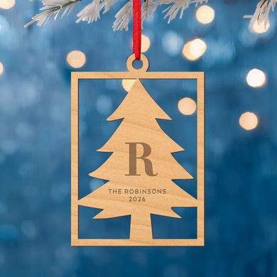 Country Cabin Laser Cut Wood Ornament