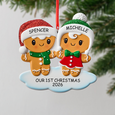 Gingerbread Couple  Ornament