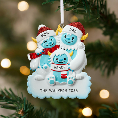 Yeti Family Ornament
