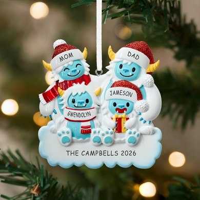 Yeti Family Ornament