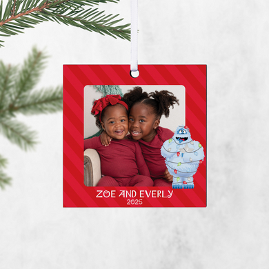 Rudolph® Character Photo Square Ornament