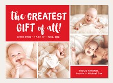 christmas birth announcement