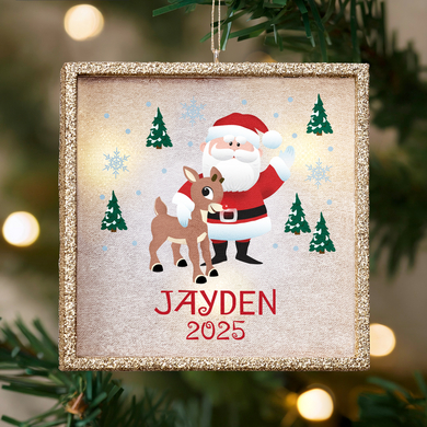 TwinkleBright® Rudolph® & Friends Scenic LED Ornament