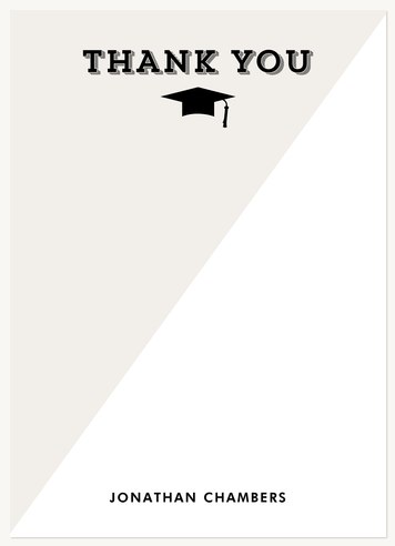 Modern Division Thank You Cards
