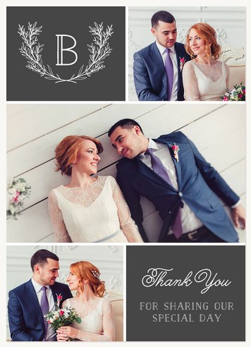 Wedding Thank You Cards, Wintry Boughs Design