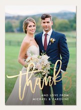 Wedding Thank You Cards Notes Simply To Impress Gilded Thanks