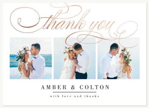 Wedding Thank You Cards, Scripted Thanks Design