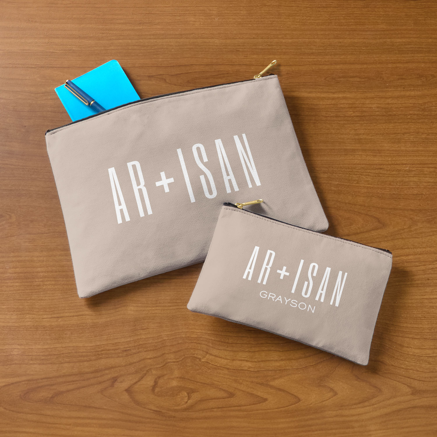Custom Name Zipper Pouch