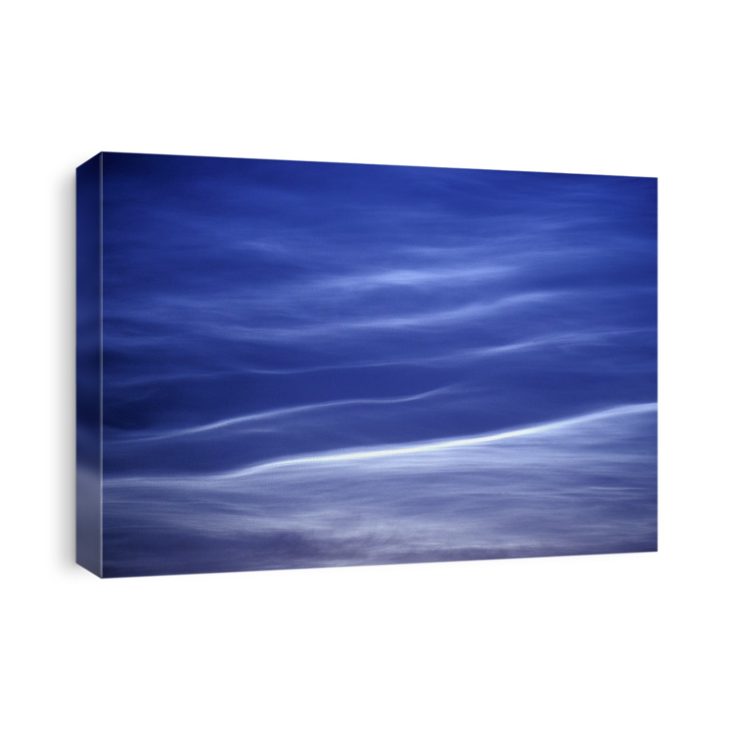 Noctilucent cloud (polar mesospheric cloud) at twilight. This type of cloud is visible only in deep twilight and is seen mostly during the summer. It is the highest cloud type in the Earth's atmosphere and occurs only when sunlight illuminates it from below the horizon, while the ground and lower layers of the atmosphere are in the Earth's shadow. Photographed in July.