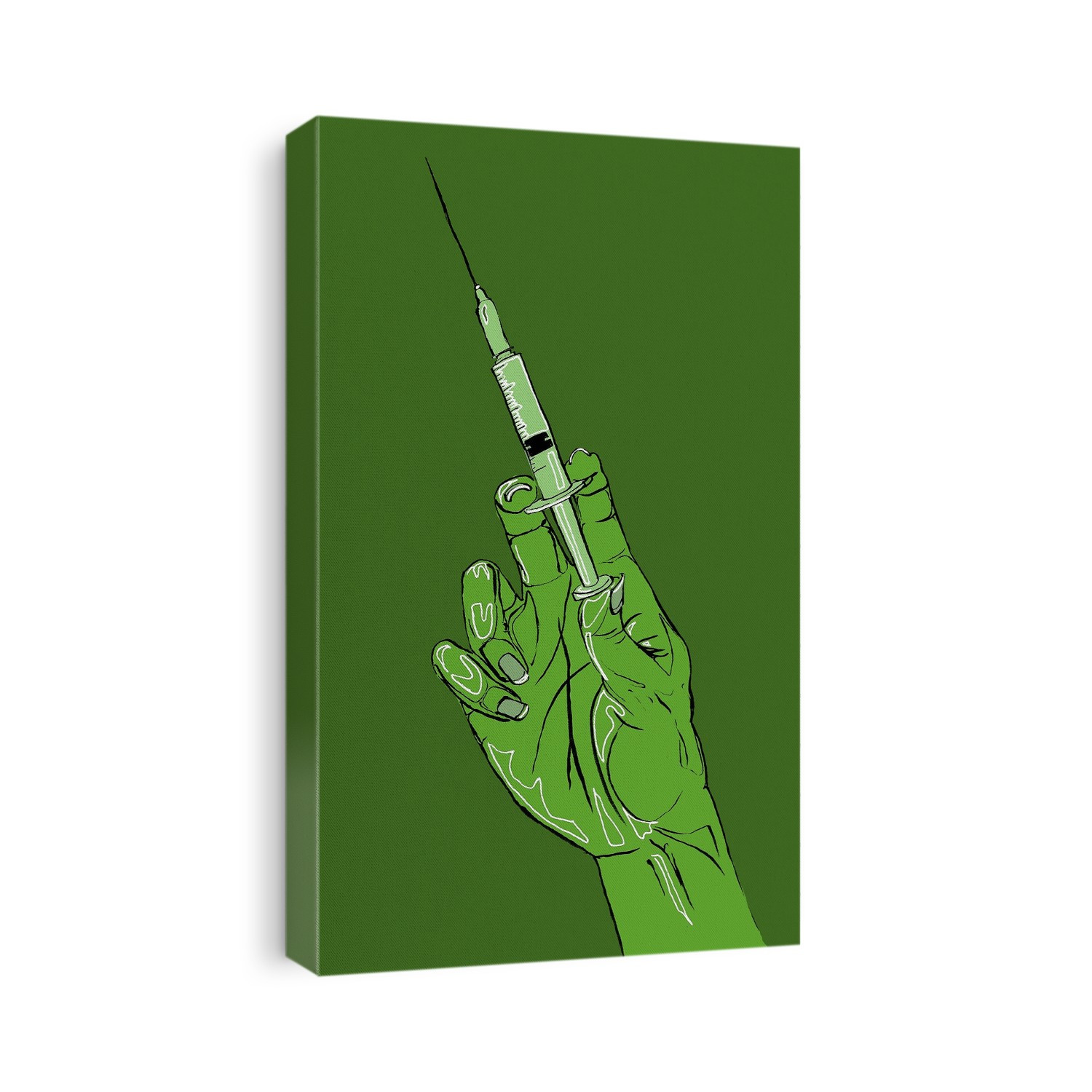 Syringe, illustration.