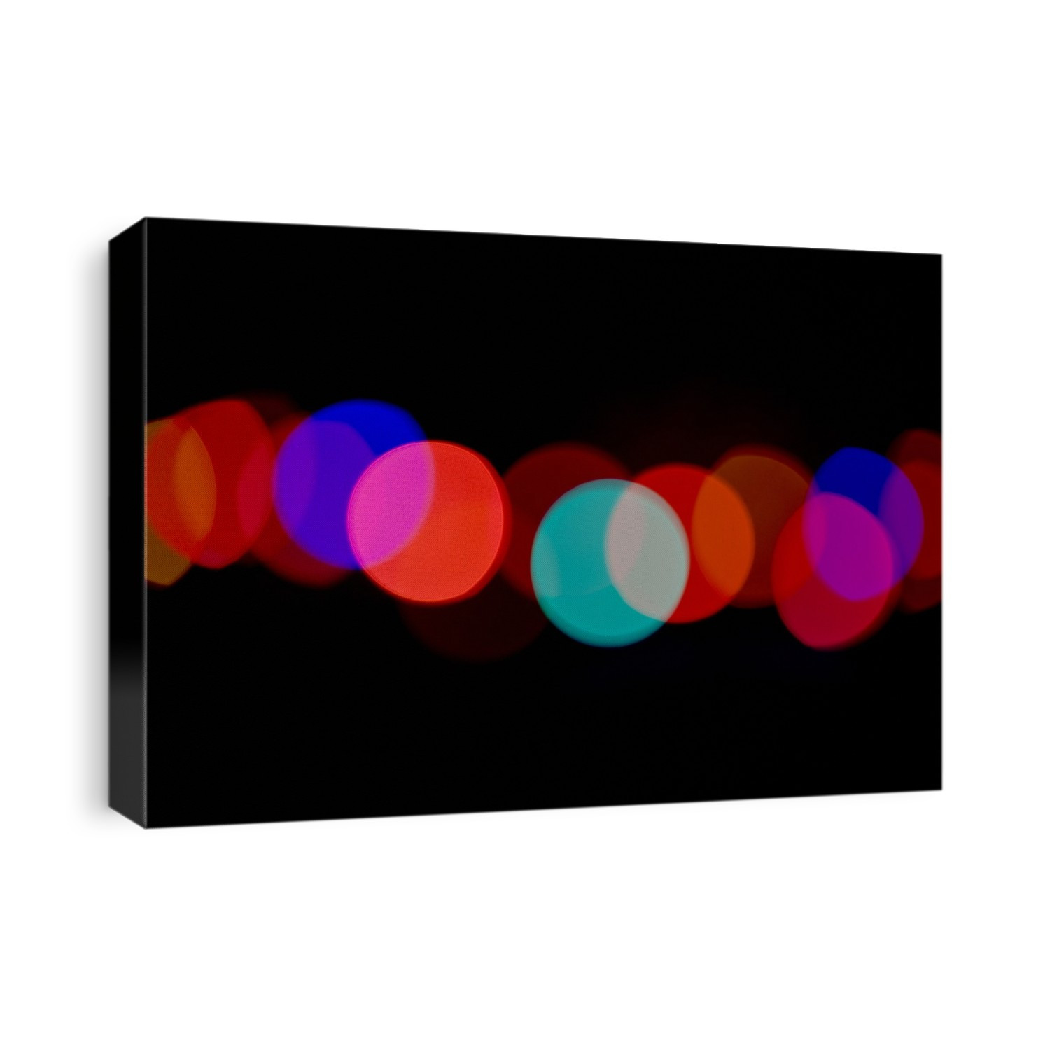 The Blur Of Coloured Lights; Edmonton, Alberta, Canada